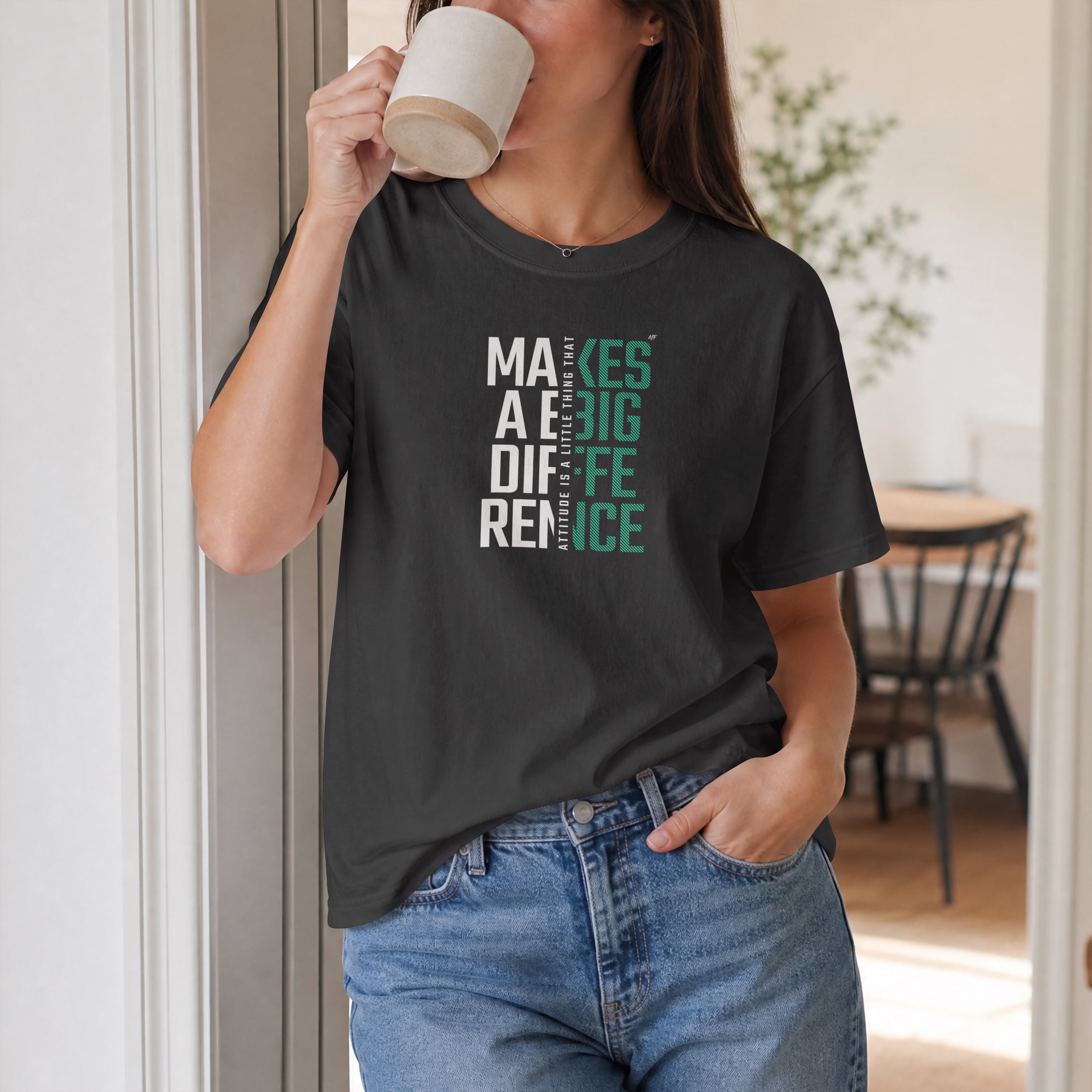 Attitude Is A Little Thing That Makes A BIG Difference Motivational Inspirational Unisex T Shirt