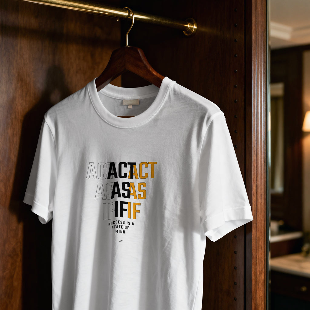 Act As If    Motivational Inspirationsal Uni-sex T shirt