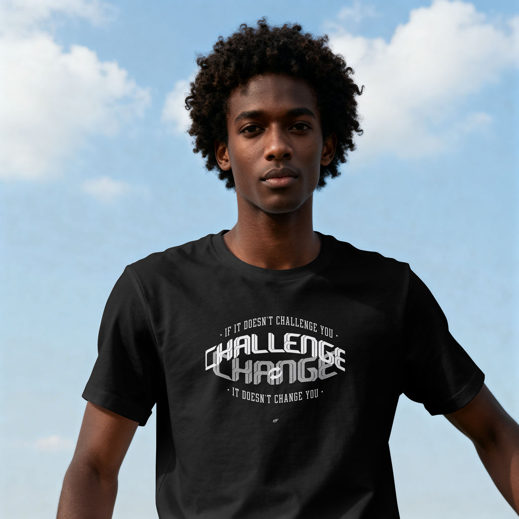 If it doesn't Challenge you, It doesn't Change you  Motivational Inspirational T shirt (6 Colors )