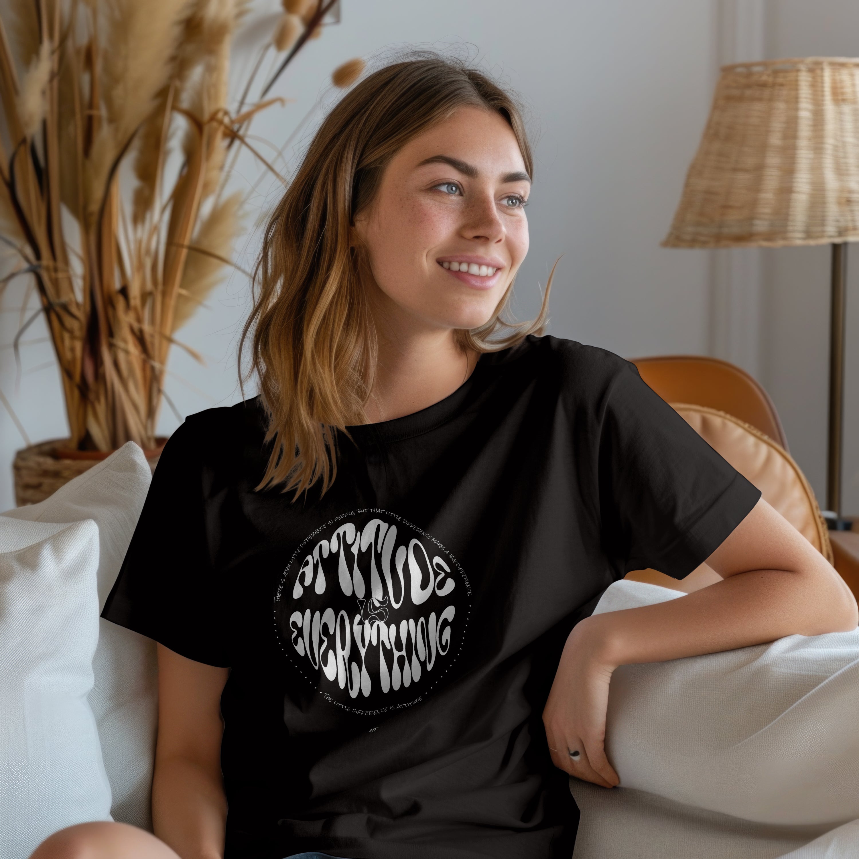 Attitude Is Everything  Motivational Inspirational T shirt Uni -sex  ( 5 Colors )