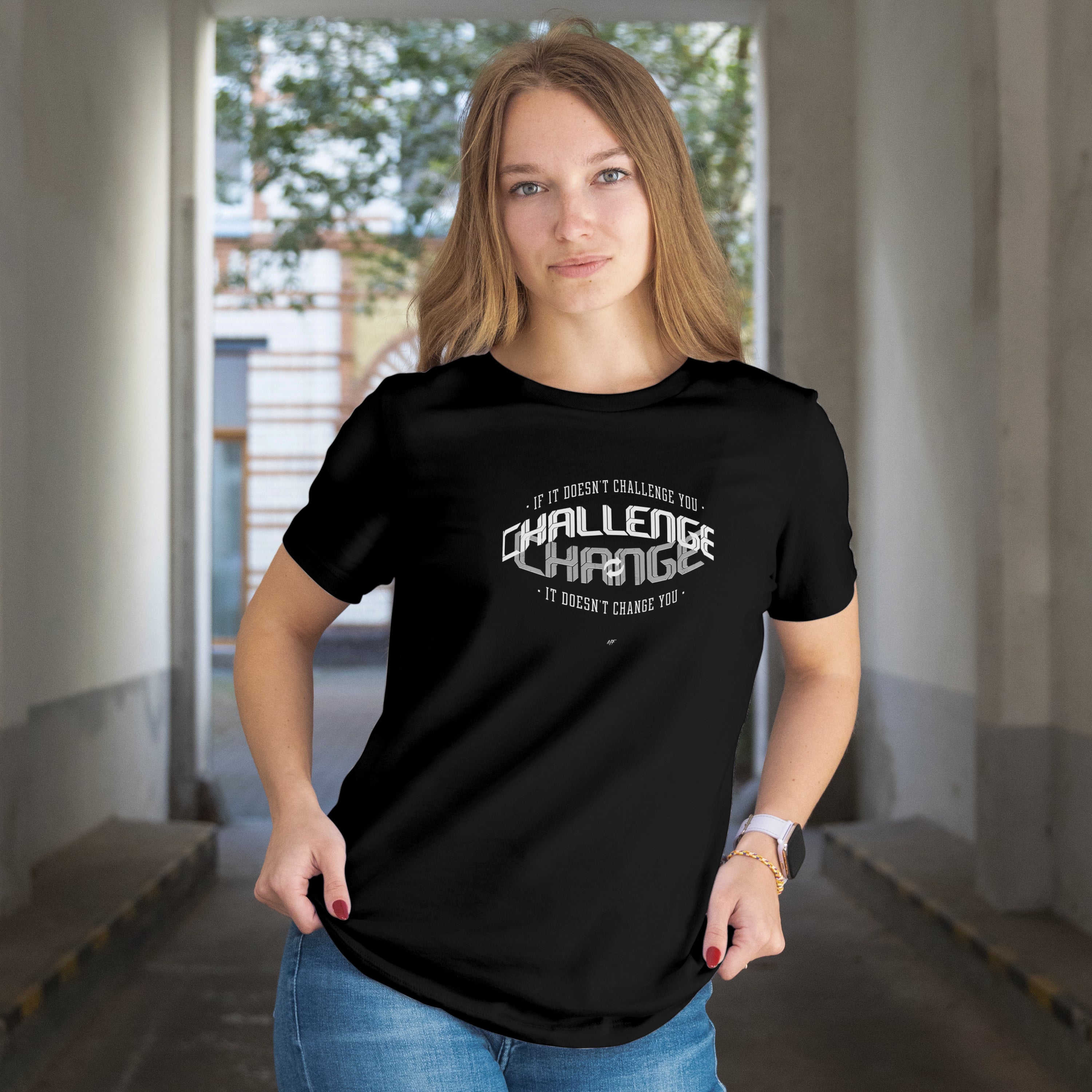 If it doesn't Challenge you, It doesn't Change you  Motivational Inspirational T shirt (6 Colors )