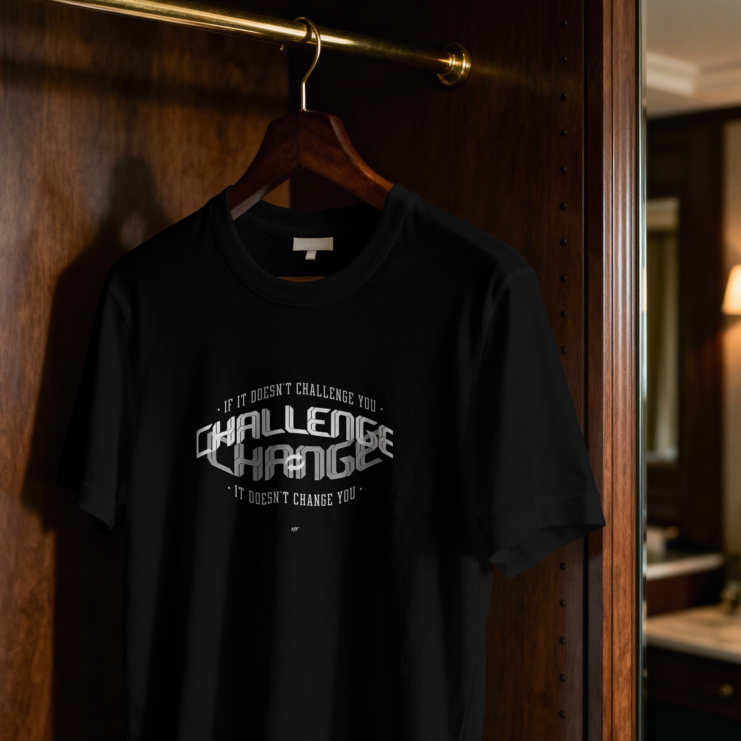 If it doesn't Challenge you, It doesn't Change you  Motivational Inspirational T shirt (6 Colors )