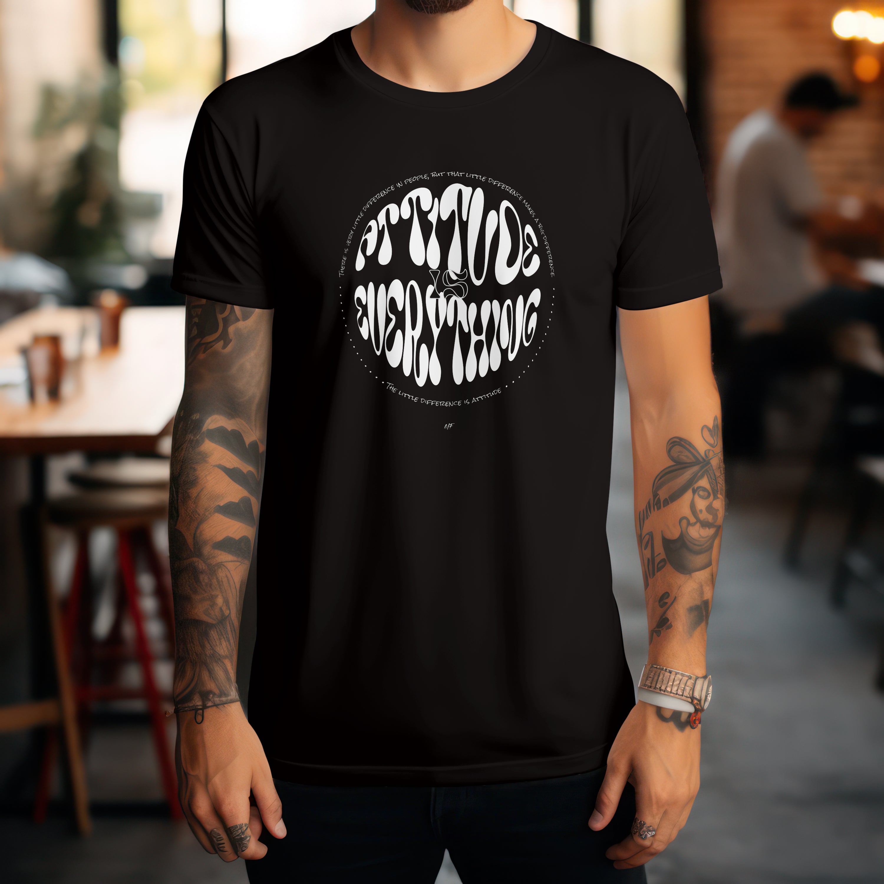 Attitude Is Everything  Motivational Inspirational T shirt Uni -sex  ( 5 Colors )