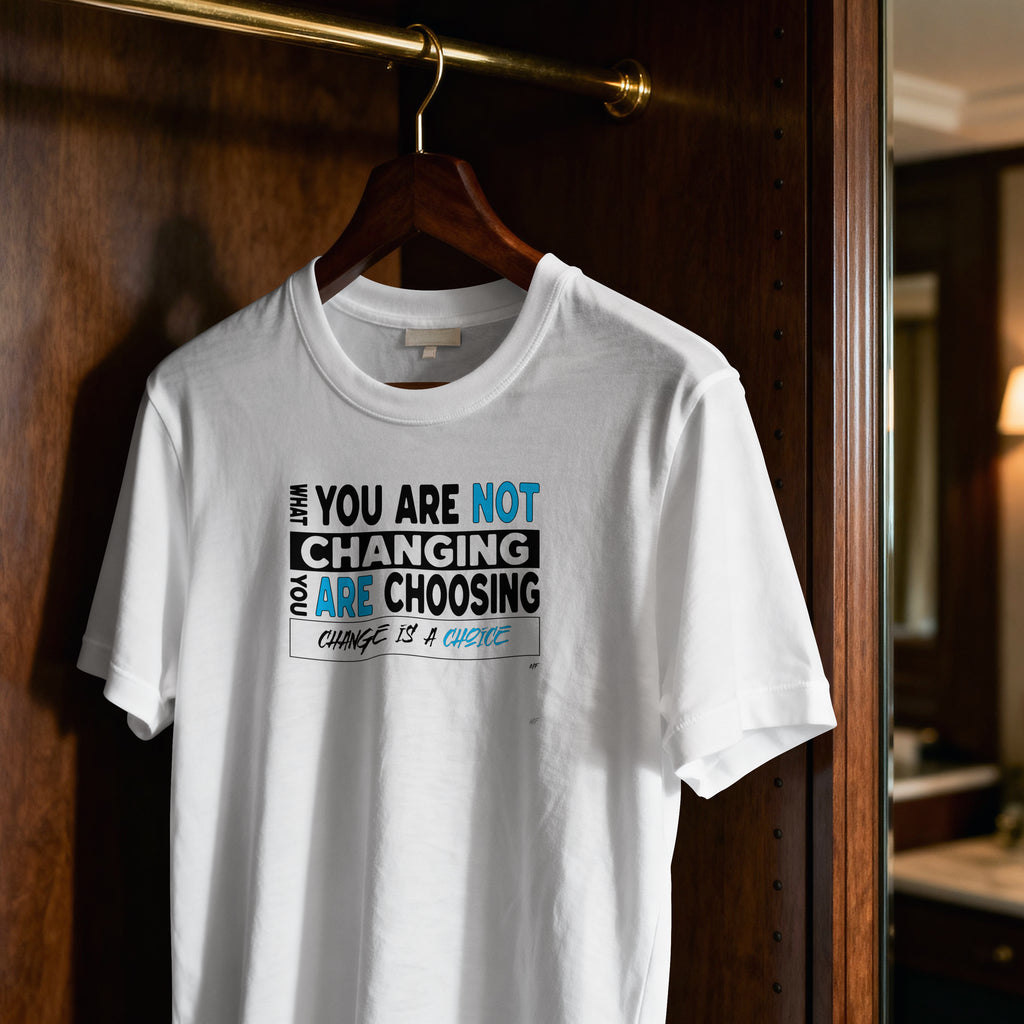 What you are not changing, you are choosing Motivational Inspirational Unisex T-Shirt