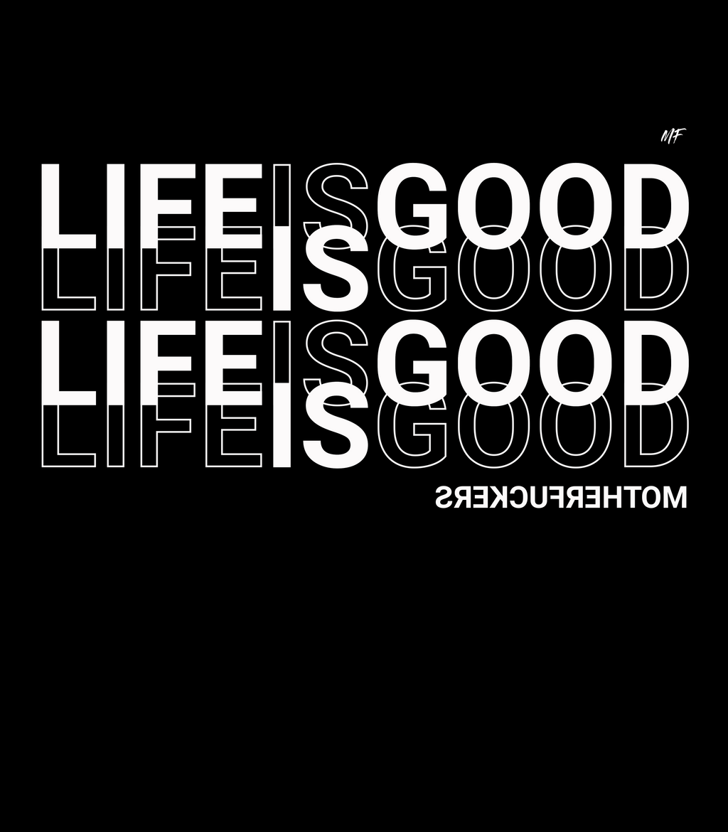 Life Is good MF Scramble No Logo Unisex Signature T Shirt ( 6 Colors to choose from)