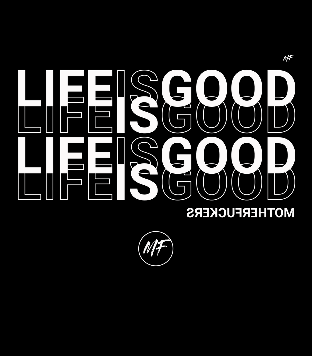 Life is good MF Scramble Transparent Logo Unisex