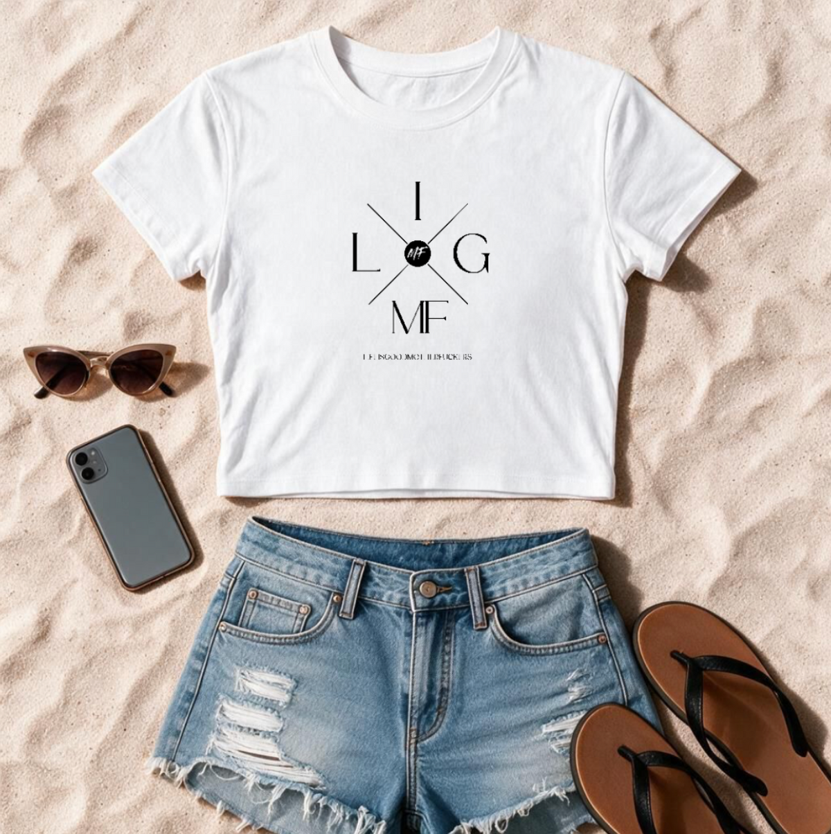 LIGMF Vero Cropped T Shirt