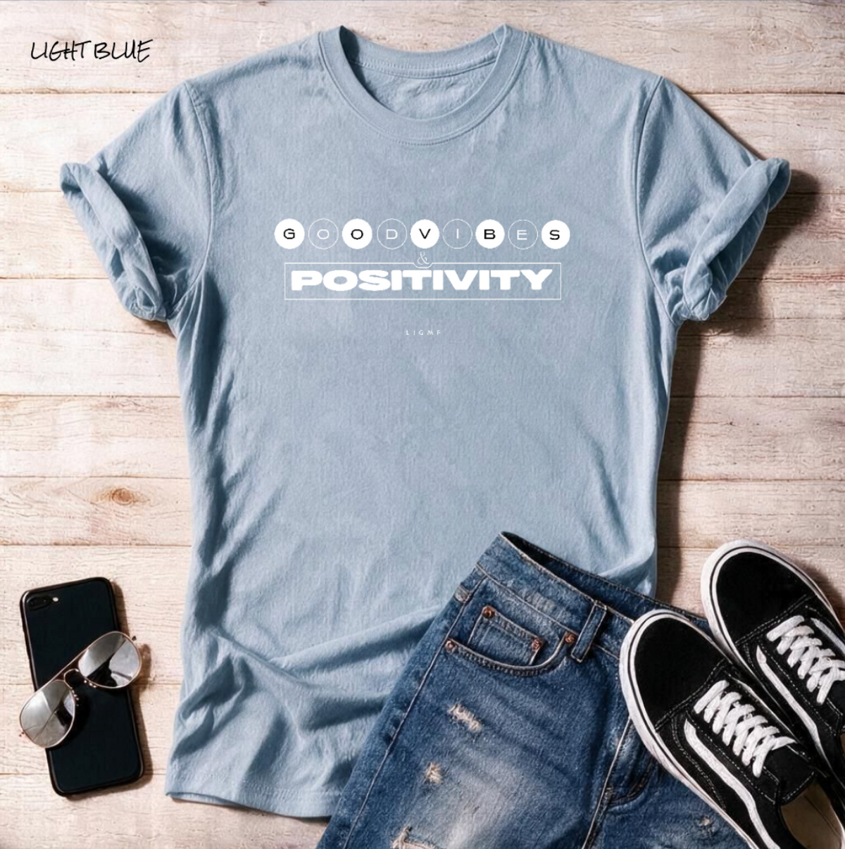 Good Vibes Positivity 4 Unisex T Shirt