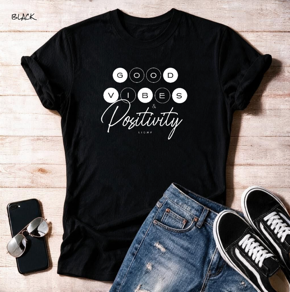 Good Vibes Positivity Unisex T Shirt