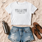 "Your Life Gets Better As You Get Better" Ladies'  Cropped T Shirt