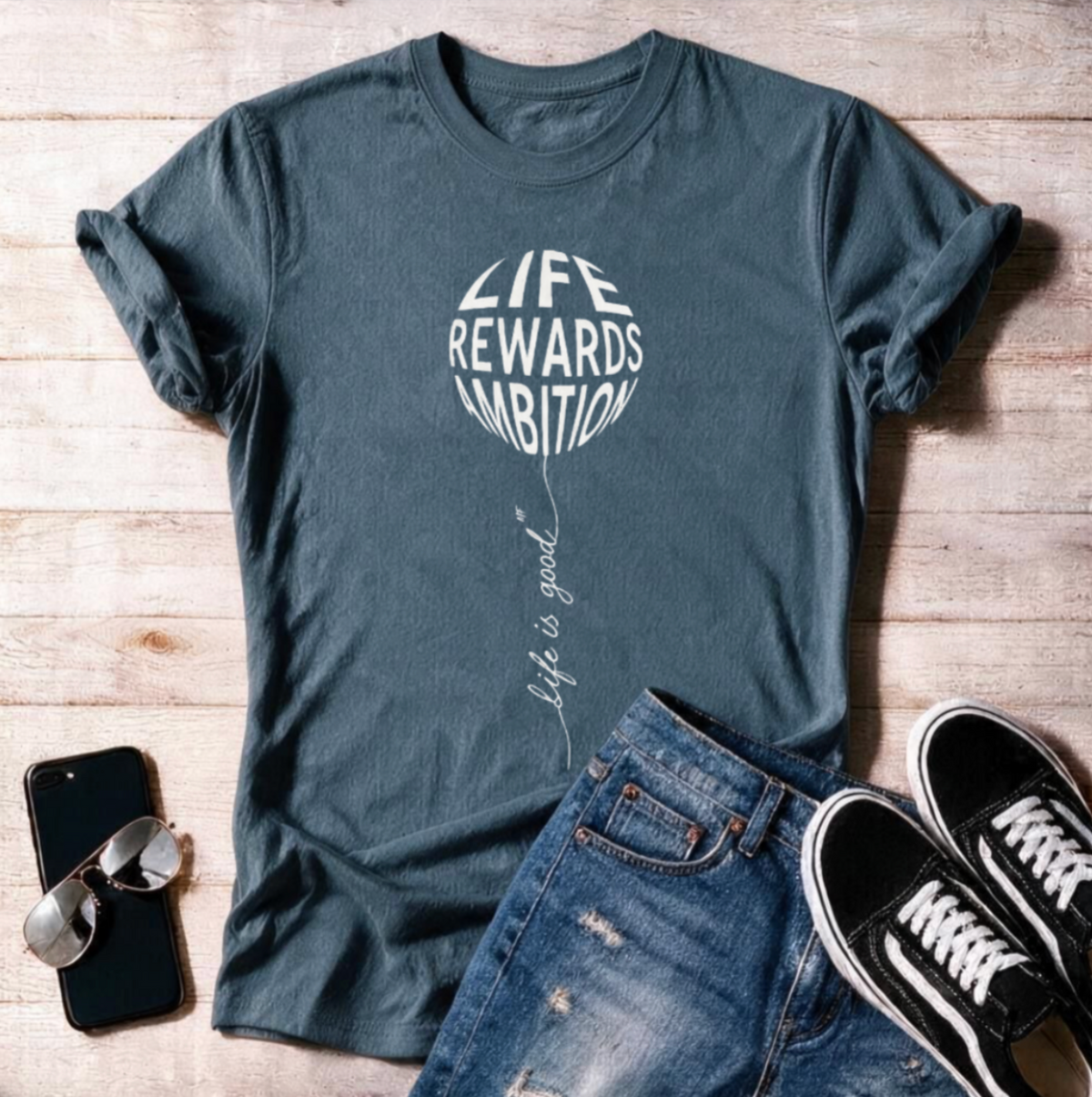Life rewards Ambition Balloon Unisex T Shirt