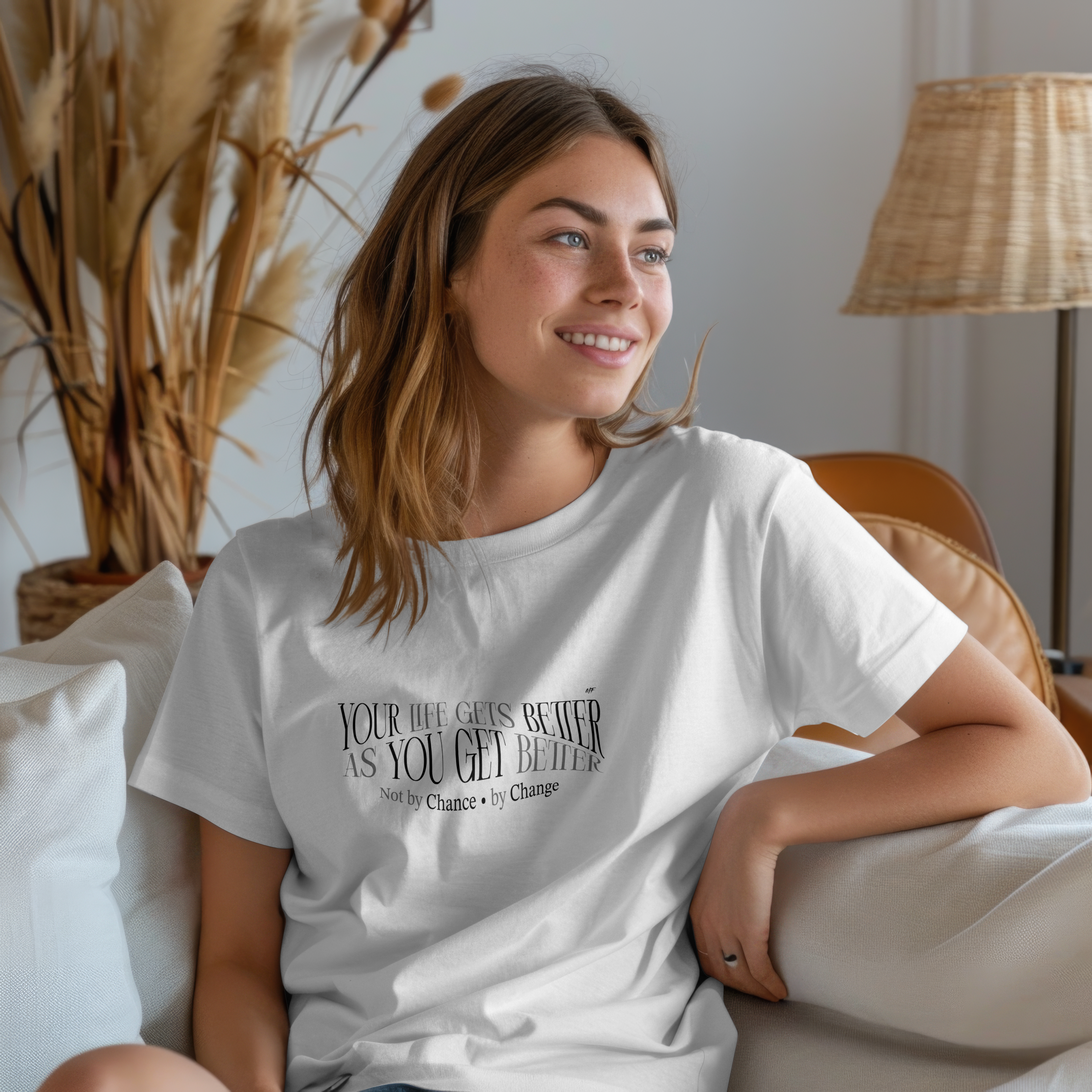 Your Life Gets Better As You Get Better Motivational Inspirational Uni sex T-shirt. ( 5 colors to choose from )