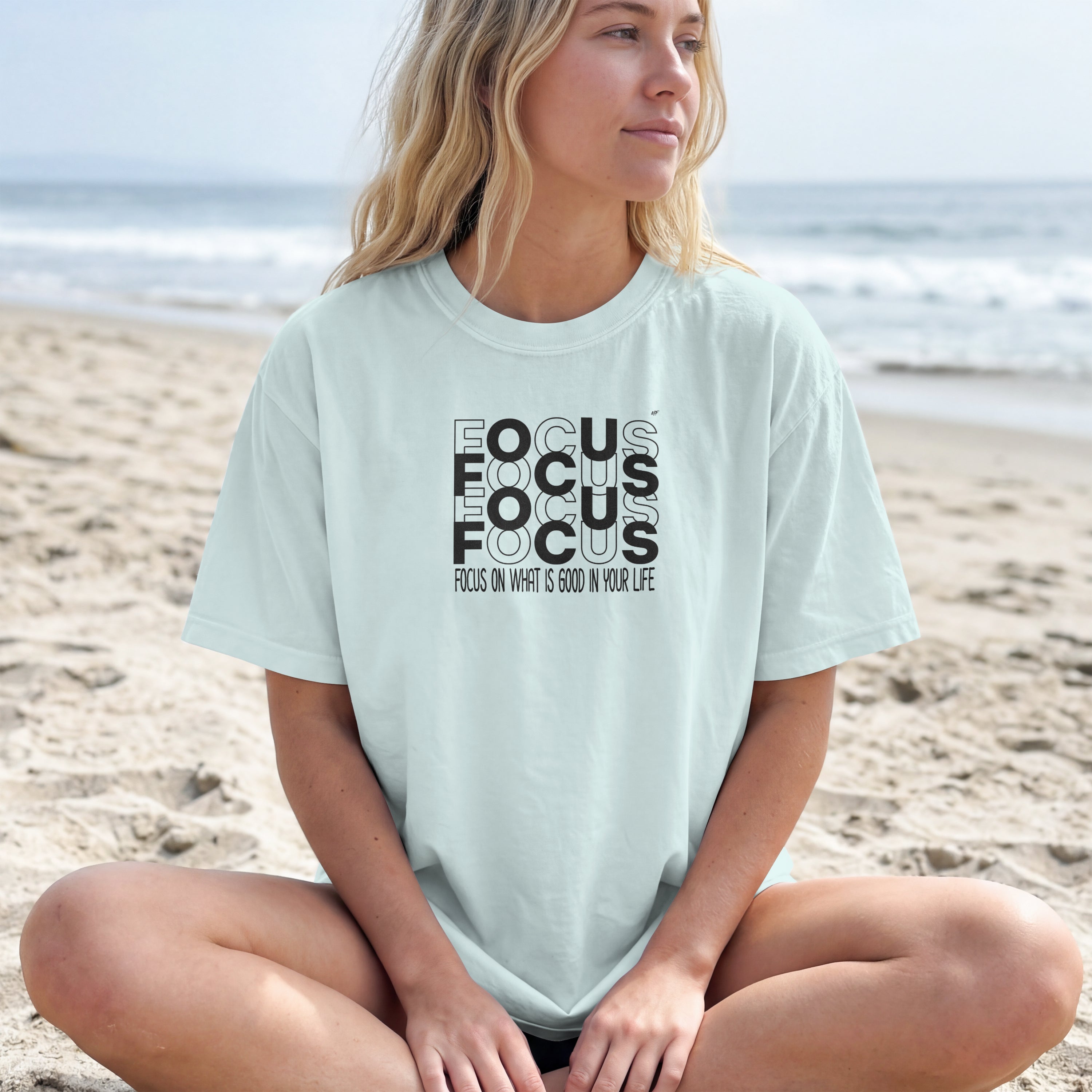 Focus On What Is Good In your life Motivational Inspirational Unisex T Shirt ( 6 Colors to choose from)