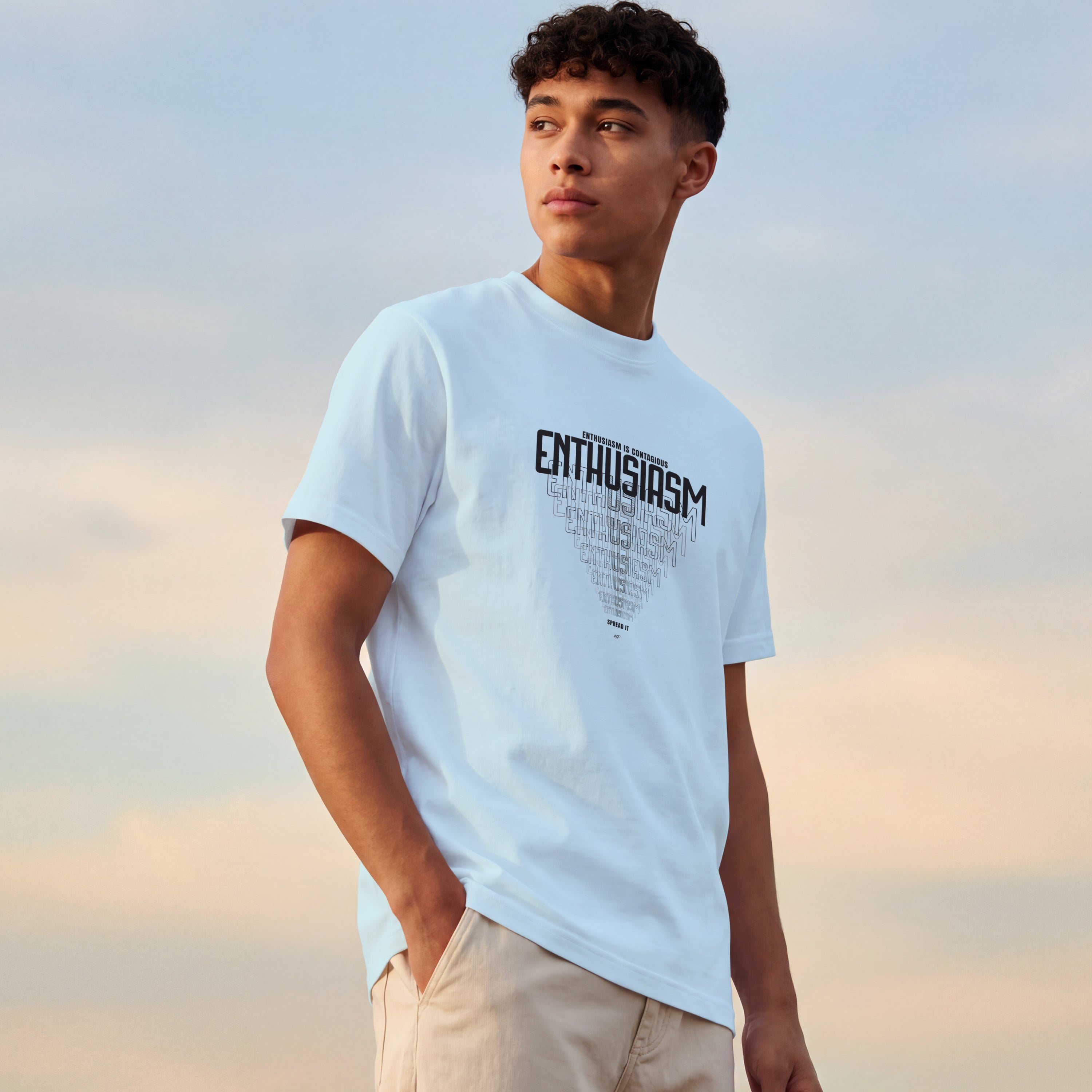 Enthusiasm Is Contagious Motivational Inspirational Unisex T Shirts ( 6 Colors to choose from )