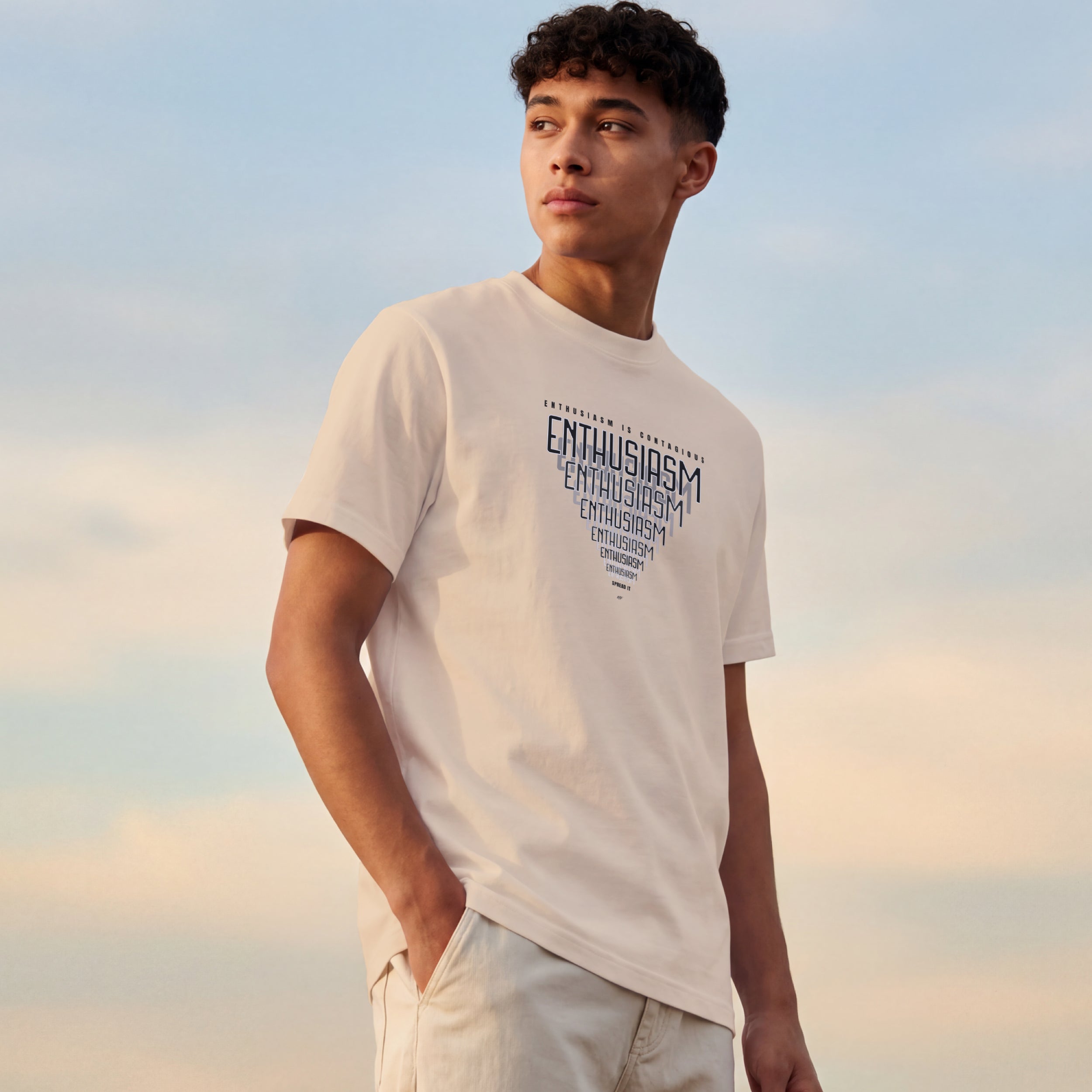 Enthusiasm Is Contagious Motivational Inspirational Unisex T Shirt ( 6 colors to choose from )